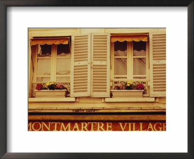 Window Boxes And Shutters, Montmartre, Paris, France, Europe by David Hughes Pricing Limited Edition Print image