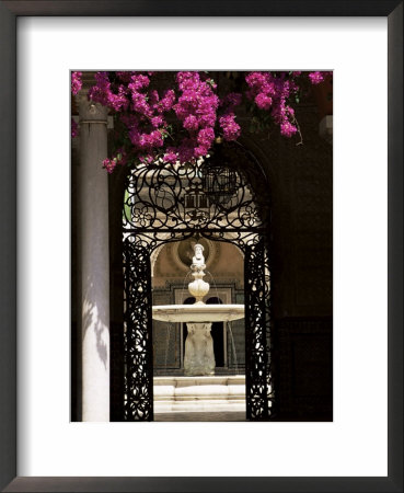 View Through Wrought Iron Gateway To The Patio Principal, Andalucia (Andalusia), Spain by Ruth Tomlinson Pricing Limited Edition Print image