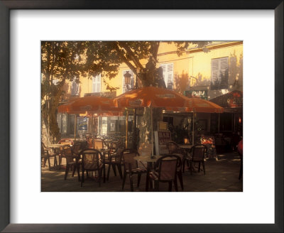 Sidewalk Cafe, Bastia, Corsica, France, Mediterranean by James Gritz Pricing Limited Edition Print image