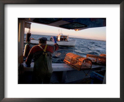 Two Fishing Boats Wave At Each Other by Taylor S. Kennedy Pricing Limited Edition Print image