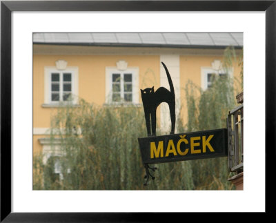 Cafe Sign At Macek, Ljubljana, Slovenia by Jonathan Smith Pricing Limited Edition Print image