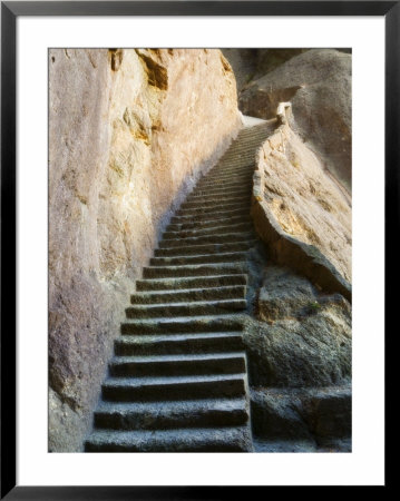 Rock Cut Steps On Stairway, White Cloud Scenic Area, Huang Shan, Anhui Province, China by Jochen Schlenker Pricing Limited Edition Print image