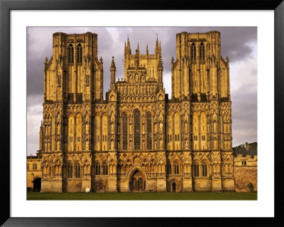 The West Front Of Wells Cathedral, United Kingdom by Glenn Beanland Pricing Limited Edition Print image