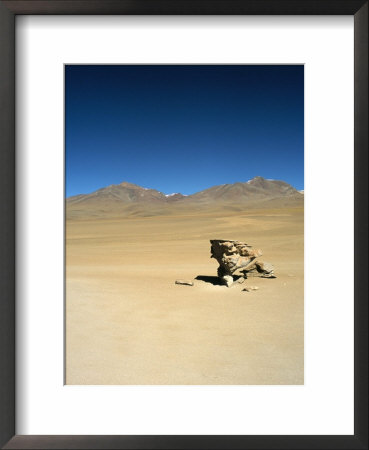 Wind Eroded Rock, Salar De Uyuni, Uyuni, Bolivia, South America by Mark Chivers Pricing Limited Edition Print image