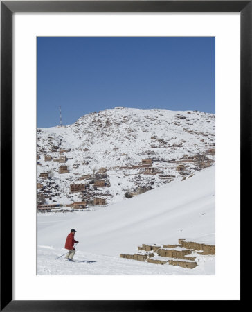 Skiers, Oukaimeden Ski Resort, Morocco, North Africa, Africa by Christian Kober Pricing Limited Edition Print image