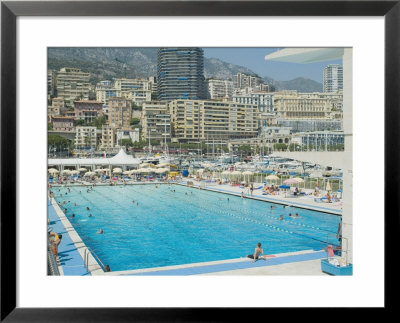 Stade Nautique Rainier Iii (Huge Public Swimming Pool), Condamine, Monaco by Ethel Davies Pricing Limited Edition Print image