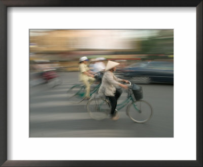 Woman On Bicycle, Hanoi, Vietnam by Gavriel Jecan Pricing Limited Edition Print image