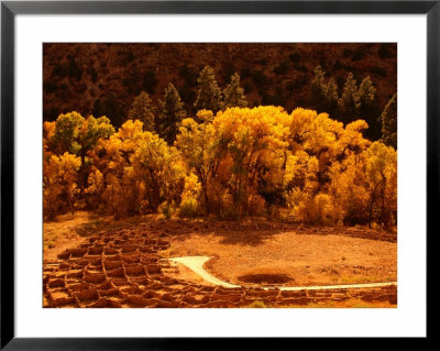 Pueblo Ruins In Frijole Canyon, Bandelier National Monument, New Mexico, Usa by Ralph Lee Hopkins Pricing Limited Edition Print image