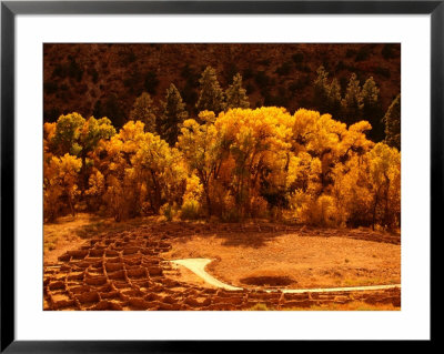 Pueblo Ruins In Frijole Canyon, Bandelier National Monument, New Mexico, Usa by Ralph Lee Hopkins Pricing Limited Edition Print image