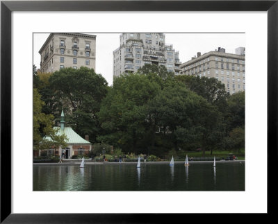 The Boating Pond, Central Park, Manhattan, New York City, New York, Usa by Amanda Hall Pricing Limited Edition Print image