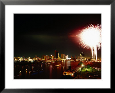 Labor Day Festival Fireworks, Maumee River by Jeff Greenberg Pricing Limited Edition Print image