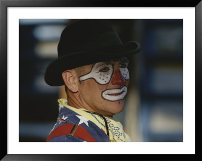 A Professional Rodeo Clown Waits For The Showto Begin by Bobby Model Pricing Limited Edition Print image