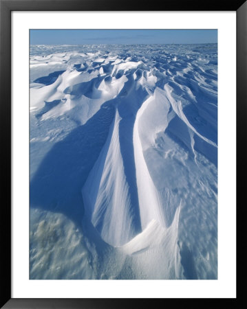 Long Snowdrift Carved By Wind Action by Norbert Rosing Pricing Limited Edition Print image