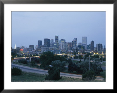 View Of The Denver Skyline At Twilight by Richard Nowitz Pricing Limited Edition Print image