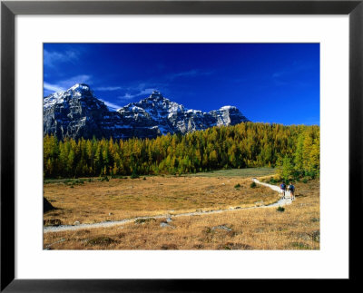 Hikers In Larch Valley, Banff, Canada by Rick Rudnicki Pricing Limited Edition Print image
