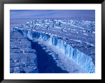 Overhead Of Forbes Glacier, Macrobertson Land, Mawson, Antarctica by Grant Dixon Pricing Limited Edition Print image