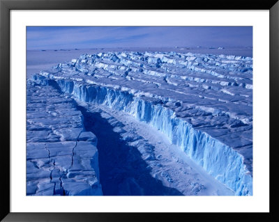 Overhead Of Forbes Glacier, Macrobertson Land, Mawson, Antarctica by Grant Dixon Pricing Limited Edition Print image