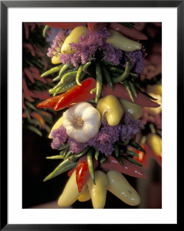 Dried Jalepeno Peppers And Garlic At Pike Place Market, Seattle, Washington, Usa by John & Lisa Merrill Pricing Limited Edition Print image