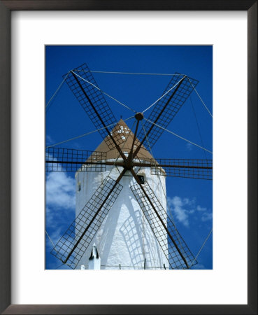 Restored Windmill In Es Mercadal, Menorca, Balearic Islands, Spain by Jon Davison Pricing Limited Edition Print image