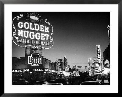 The Golden Nugget Gambling Hall Lighting Up Like A Candle by J. R. Eyerman Pricing Limited Edition Print image