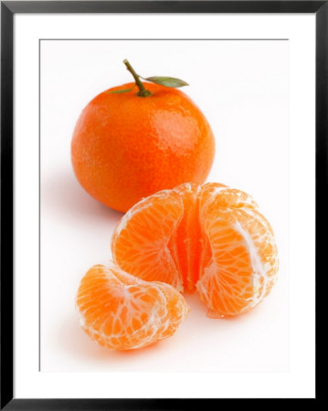 Spanish Clementines Whole Fruit And Peeled Fruit Segments by Susie Mccaffrey Pricing Limited Edition Print image