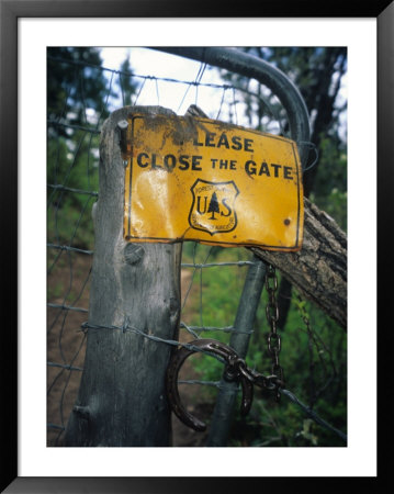 Old Live Stock Gate On The Bear Creek Trail, Colorado by Bill Hatcher Pricing Limited Edition Print image