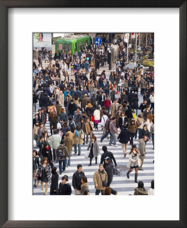 Busy Intersection In Shibuya, Tokyo, Honshu, Japan, Asia by Gavin Hellier Pricing Limited Edition Print image
