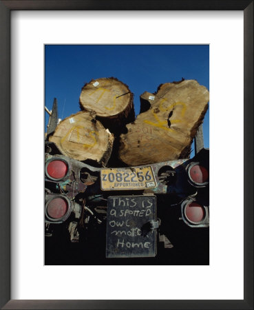 Cedar Logs Ride To A Coos Bay Mill On A Truck by James P. Blair Pricing Limited Edition Print image