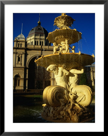 Fountain On South Side Of Royal Exhibition Buildings, Exhibition Gardens, Melbourne, Australia by Glenn Beanland Pricing Limited Edition Print image