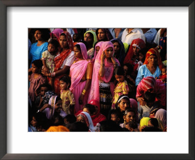 Crowd Of Women In Traditional Dress, Jaisalmer, Rajasthan, India by Greg Elms Pricing Limited Edition Print image