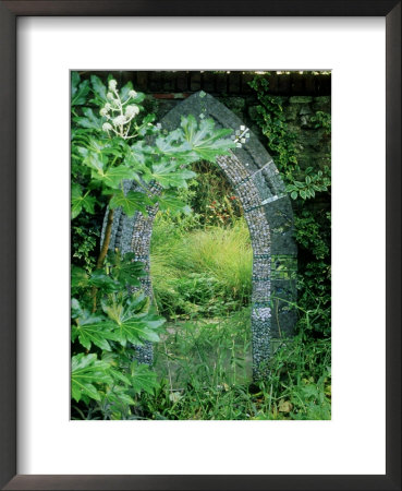 Mosaic Garden Mirror Placed On Wall October by Mark Bolton Pricing Limited Edition Print image