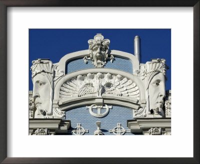Art Nouveau Architecture, 10B Elizabetes Iela, Designed By Mikhail Eisenstein, Riga, Latvia by Gary Cook Pricing Limited Edition Print image