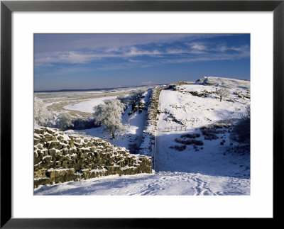 Roman Wall, Wallcrags To East, Northumbria, England, United Kingdom by James Emmerson Pricing Limited Edition Print image