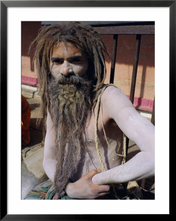 Sadhu, Hindu Holy Man, At Pashupatinath, Kathmandu Valley, Nepal, Asia by Bruno Morandi Pricing Limited Edition Print image