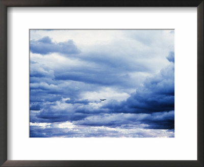 Airplane In Cloudy Blue Sky by Lonnie Duka Pricing Limited Edition Print image