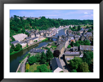 Rance River Passing Through Lower Part Of Town, Dinan, France by John Elk Iii Pricing Limited Edition Print image
