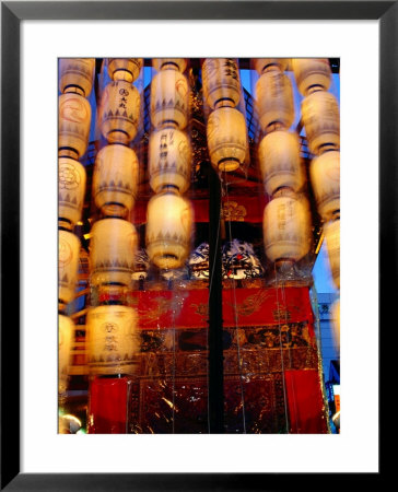 Paper Lanterns Hanging From Gion Matsuri Float, Blur, Kyoto, Japan by Frank Carter Pricing Limited Edition Print image