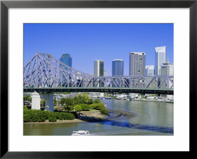 The Storey Bridge And City Skyline, Brisbane, Queensland, Australia by Mark Mawson Pricing Limited Edition Print image