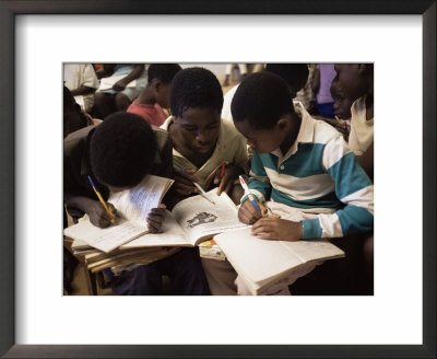 Children In School In Espungabera, Mamica Province, Mozambique, Africa by Liba Taylor Pricing Limited Edition Print image