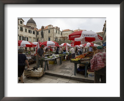 Market In Dubrovnik, Dalmatia, Croatia by Joern Simensen Pricing Limited Edition Print image