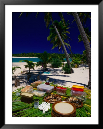 Banquet On Beach, Cook Islands by Peter Hendrie Pricing Limited Edition Print image