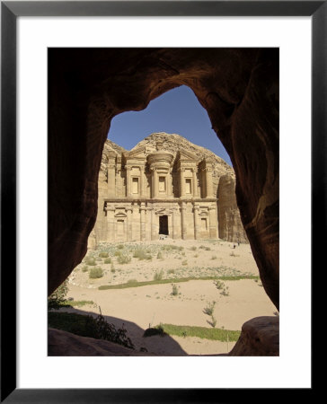 The Monastery (Al Deir) (Ed Deir), Petra, Unesco World Heritage Site, Jordan, Middle East by Sergio Pitamitz Pricing Limited Edition Print image
