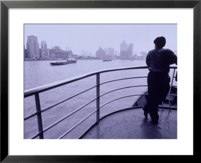 Man On Cruise Ship, Shanghai, China by Walter Bibikow Pricing Limited Edition Print image