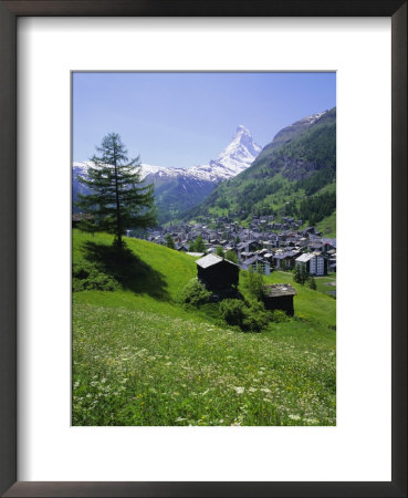 Zermatt And The Matterhorn Mountain, Valais (Wallis), Swiss Alps, Switzerland, Europe by Roy Rainford Pricing Limited Edition Print image