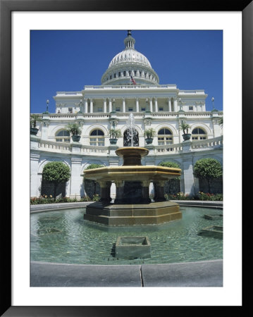 A Fountain In Front Of The United States Capitol by David Evans Pricing Limited Edition Print image