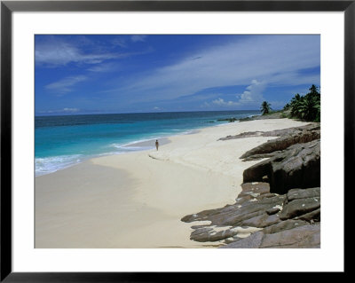 Scenic Tropical Beach, Seychelles by Nik Wheeler Pricing Limited Edition Print image