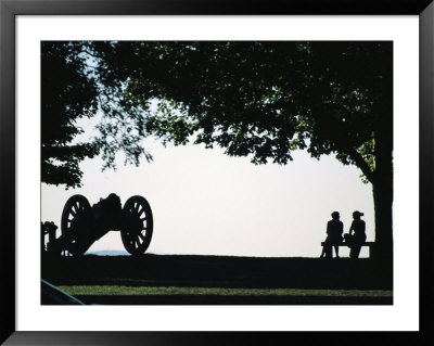Couple Sitting On A Bench, West Point United States Military Academy by Richard Nowitz Pricing Limited Edition Print image