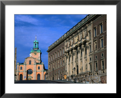 Kungliga Slottet And Storkyrkan From Slottsbacken In Old Stockholm, Stockholm, Sweden by Anders Blomqvist Pricing Limited Edition Print image