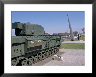 Churchill Tank And Monument 41 Degrees Rmc From D-Day In The Second World War, Calvados, France by Guy Thouvenin Pricing Limited Edition Print image