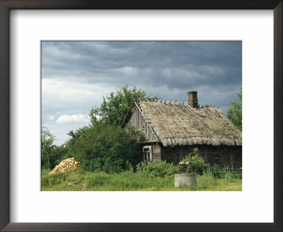 Old Farmhouse With A Thatch Roof by Klaus Nigge Pricing Limited Edition Print image